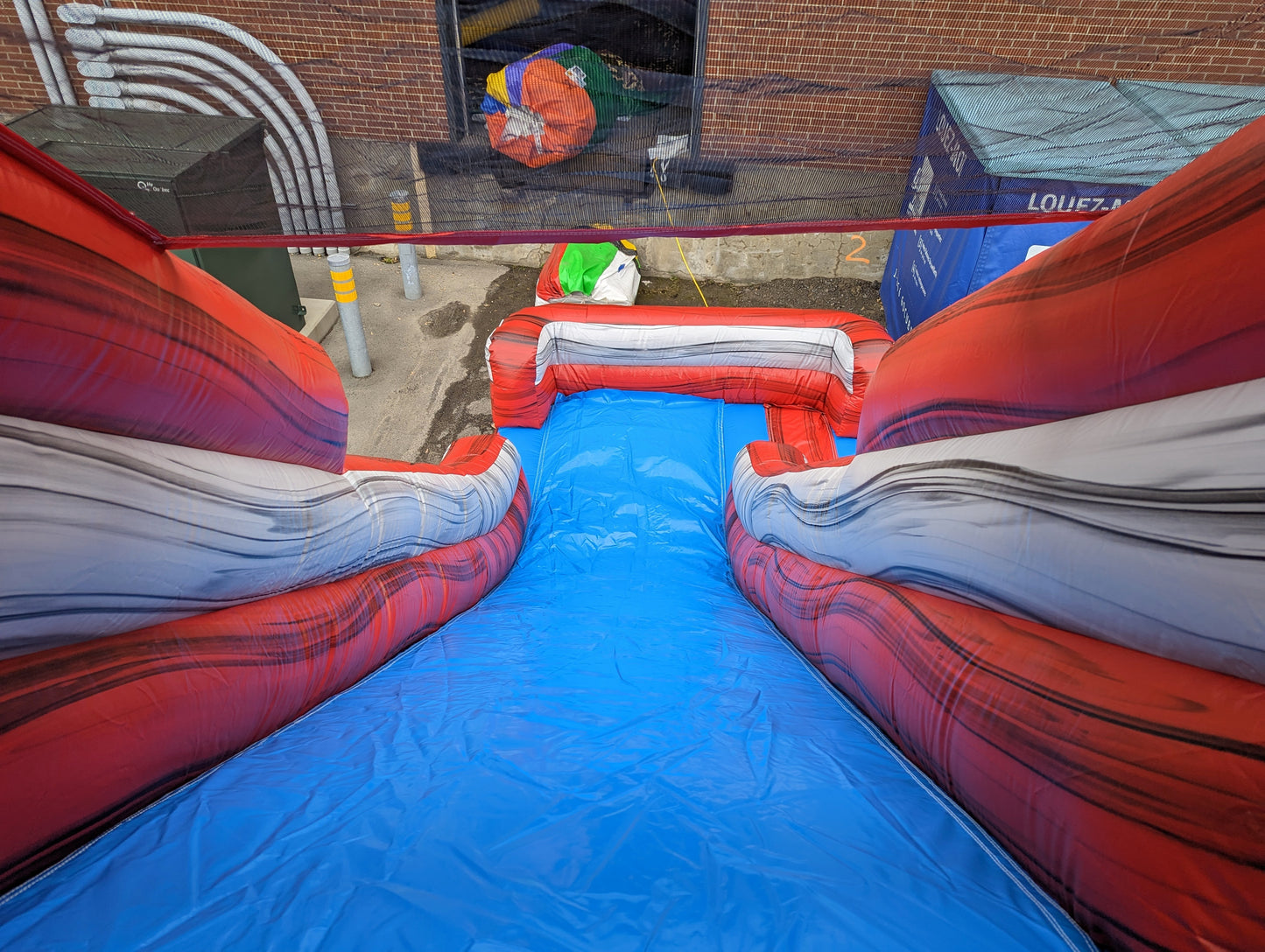 La glissade enflammée