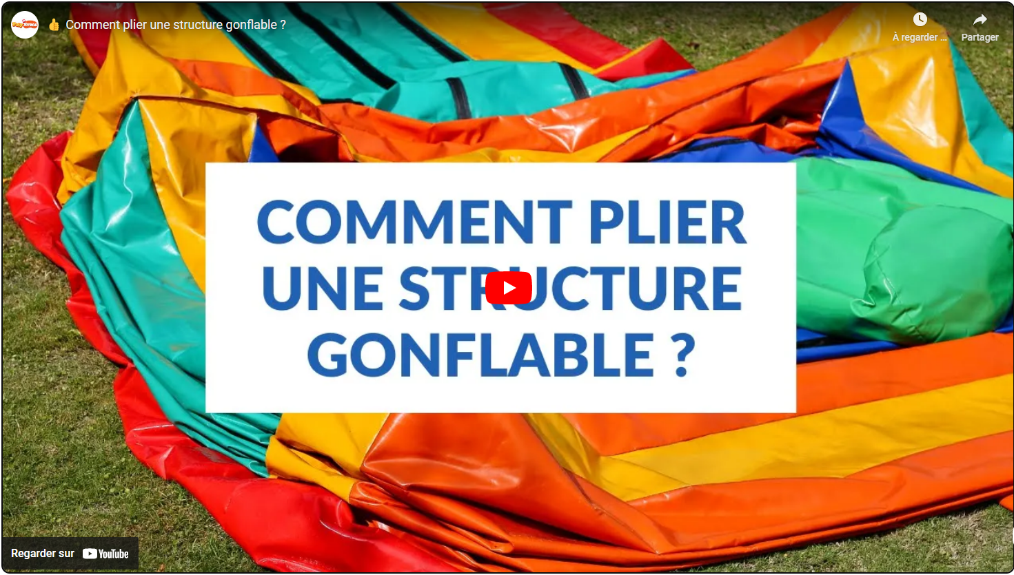 Charger la vidéo : Comment plier une structure gonflable ?